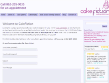 Tablet Screenshot of cakefiction.com